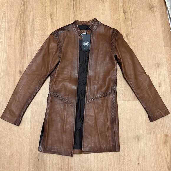 Brown Leather Jacket Soul Revolver - Picture 1 of 5